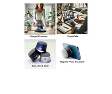 Load image into Gallery viewer, ⚫ Black Liddle Speaker Pro – MagSafe Bluetooth Speaker with Wireless Charging, High-Fidelity Mic &amp; Water-Resistant Design
