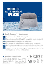 Load image into Gallery viewer, Available on Amazon Silver Magnetic Liddle Speaker
